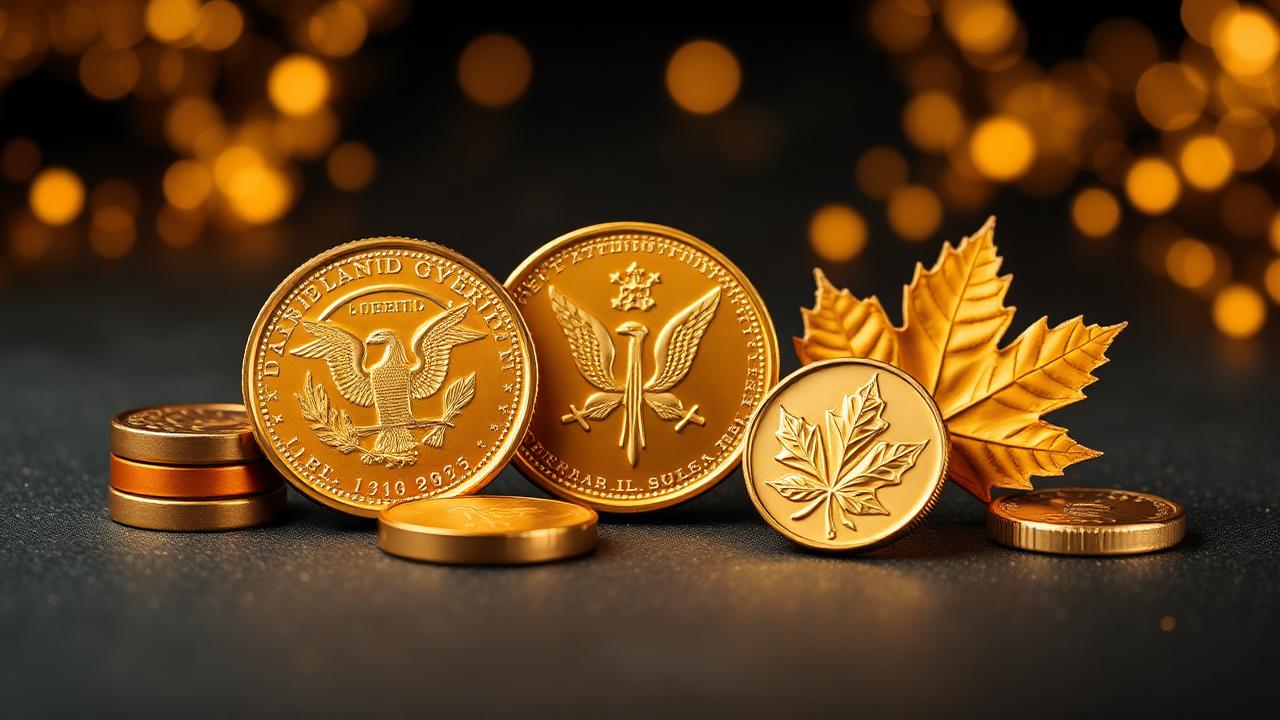 Goldmünzen-Sammlung mit Krugerrand, Wiener Philharmoniker, Maple Leaf und American Eagle – Goldmünzen kaufen Ratgeber